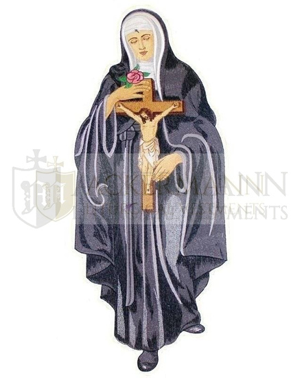 Embroidered Applique "Saint Rita"